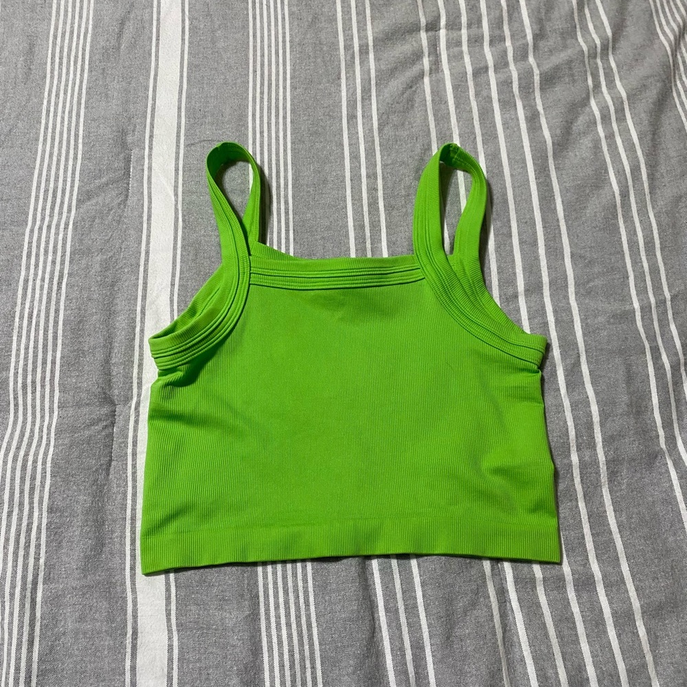 Neon green urban outfitters tank